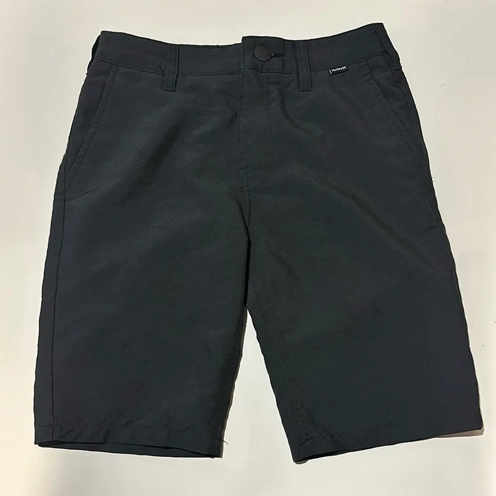 EUC Boys Hurley Nike Dri-Fit Black Shorts, Size 10